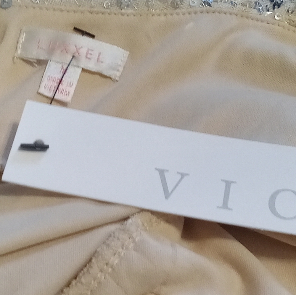 Vici Sequin Platinum balloon sleeve Dress Size M - Picture 13 of 15